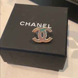 Chanel iridescent pin